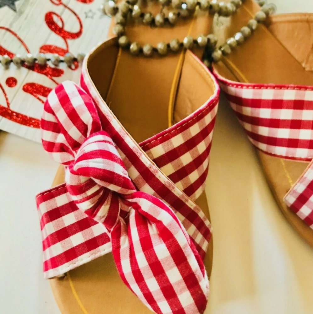 Buffalo Plaid Sandals